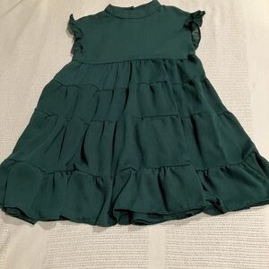 Ruffled Green Dress